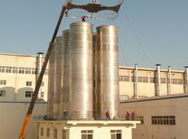 Carbon black storage warehouse production and installation project