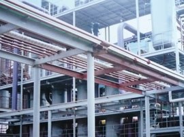 Chemical plant steel structure fabrication and installation, pressure pipeline installation